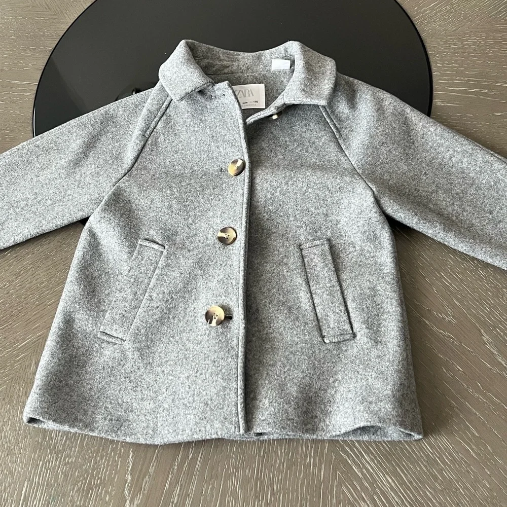 Zara Kids‎ Gray Pea Coat